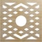 Ekena Millwork Chevron Wood Fretwork Pierced Ceiling Medallion, Hickory, 40"OD x 10 3/8"ID x 1/4"T CMWP40X40X0250CHHI - alternate 1